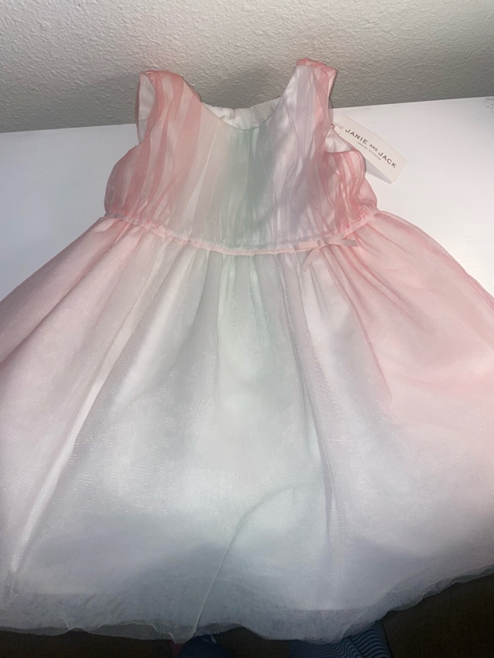 NWT Janie and Jack Rainbow Tulle Dress 2t